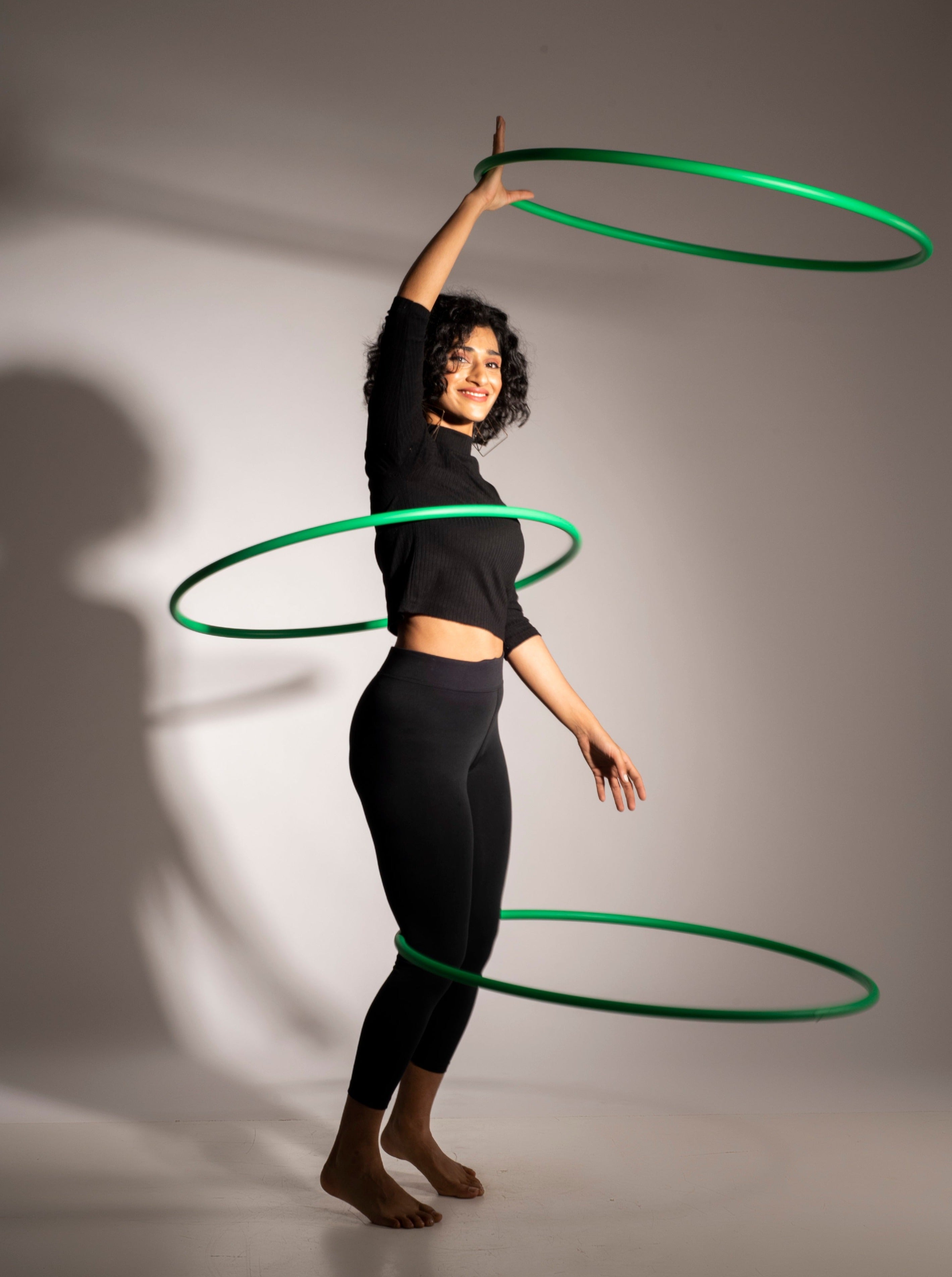 Green Tambourine Hoops